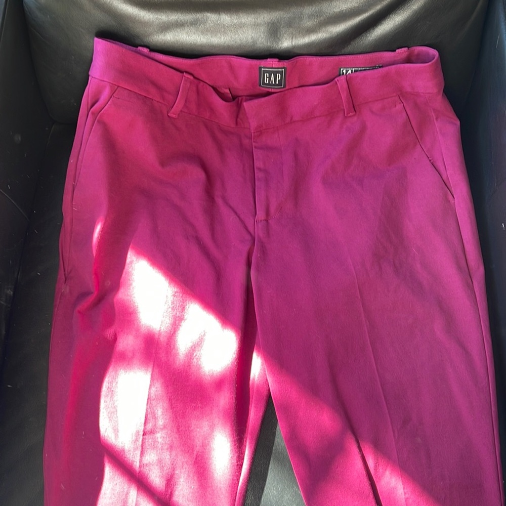 Like New Gap Hot Pink Trouser Skinny Ankle Pant